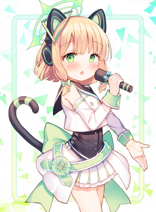 ミドリエイプリルフールのアイドル衣装#ブルアカ 