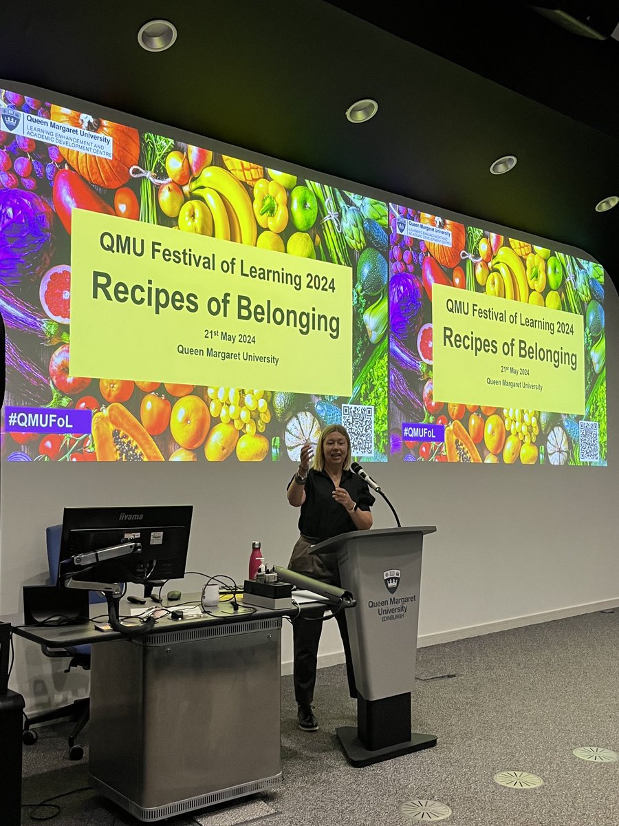 CatrionaEBell's tweet image. Start of a great day - ⁦@i_am_vikkic⁩  launching our 4th ⁦@QMUniversity⁩ Festival of Learning

We’re focussing on Belonging &amp;amp; have wonderful keynotes lined up from ⁦@JS_Diaspora⁩ &amp;amp; ⁦@TheoGilbert⁩, + a range of sessions from ⁦@QMUniversity⁩ colleagues