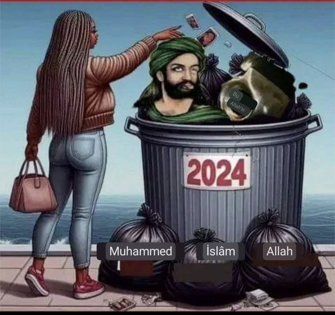2024'te de çöp kutusunu dolduralım, kokan dinleri, kitaplarını, kurallarını, putlarını  çöpe kutusuna atmayı ihmal etmeyelim. #AteistSoylemler