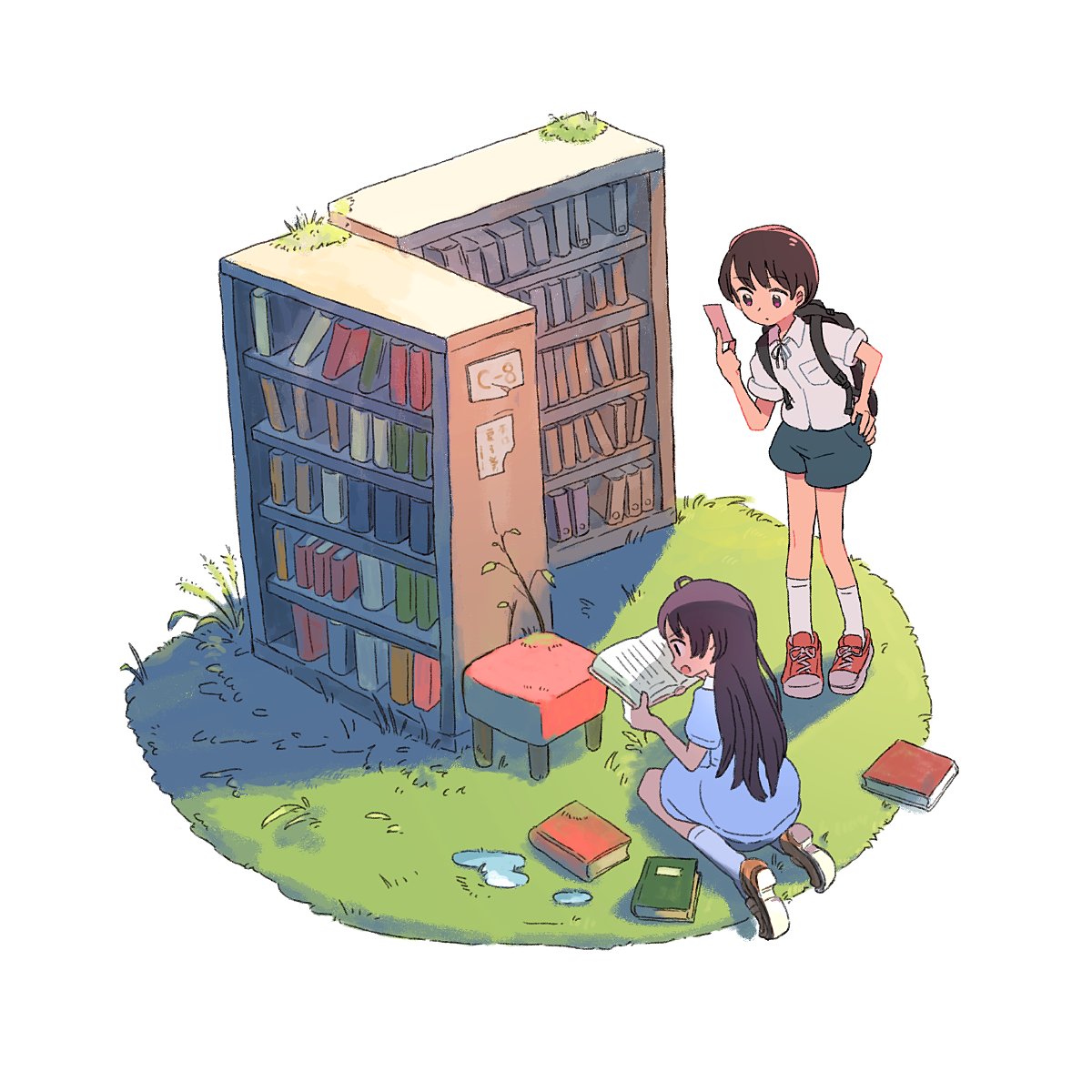 「読書アポカリプス 」|高市 🛵のイラスト