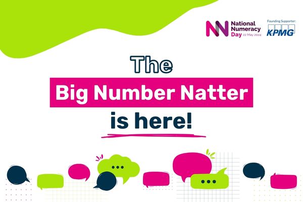 ✨The #BigNumberNatter is here for #NationalNumeracyDay with @KatiePiper_ , @ChrisGPackham, @kayeadams, @QuentinBlakeHQ, @tomrocksmaths, @StageDoorJohnny, @ch_nira, @peterjamesuk and many more! 🗣️ Join in and share your number story using #BigNumberNatter