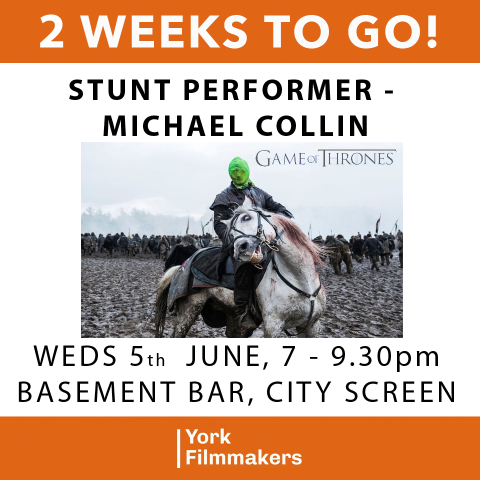 YorkFilmmakers's tweet photo. Join us in two weeks at @CityScreenYork for a chat with stunt performer &amp; horseman MICHAEL COLLIN - seen in Ridley Scott's #NAPOLEON &amp; THE LAST DUEL, INDIANA JONES &amp; THE DIAL OF DESTINY, WARHORSE, GAME OF THRONES #VIKINGS #POLDARK DUNGEONS &amp; DRAGONS, tkts: https://t.co/oy3kdec7rp https://t.co/im0g9qOfiX