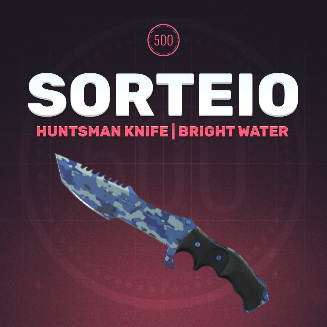 🚨 Giveaway Huntsman Knife | Bright Water 🚨

👇 Para participar:

🔪 Siga <a href="/500Casino_BR/">500 Casino BR</a>
🔪 Marque 2 amigos
🔪 Curtir + RT