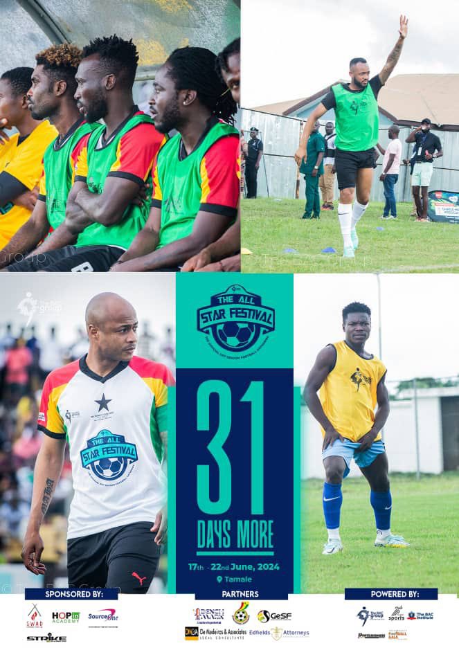 The countdown continues, we're 31 Days away from the much awaited All Star Festival, Tamale 2024! #AllStarFestival2024