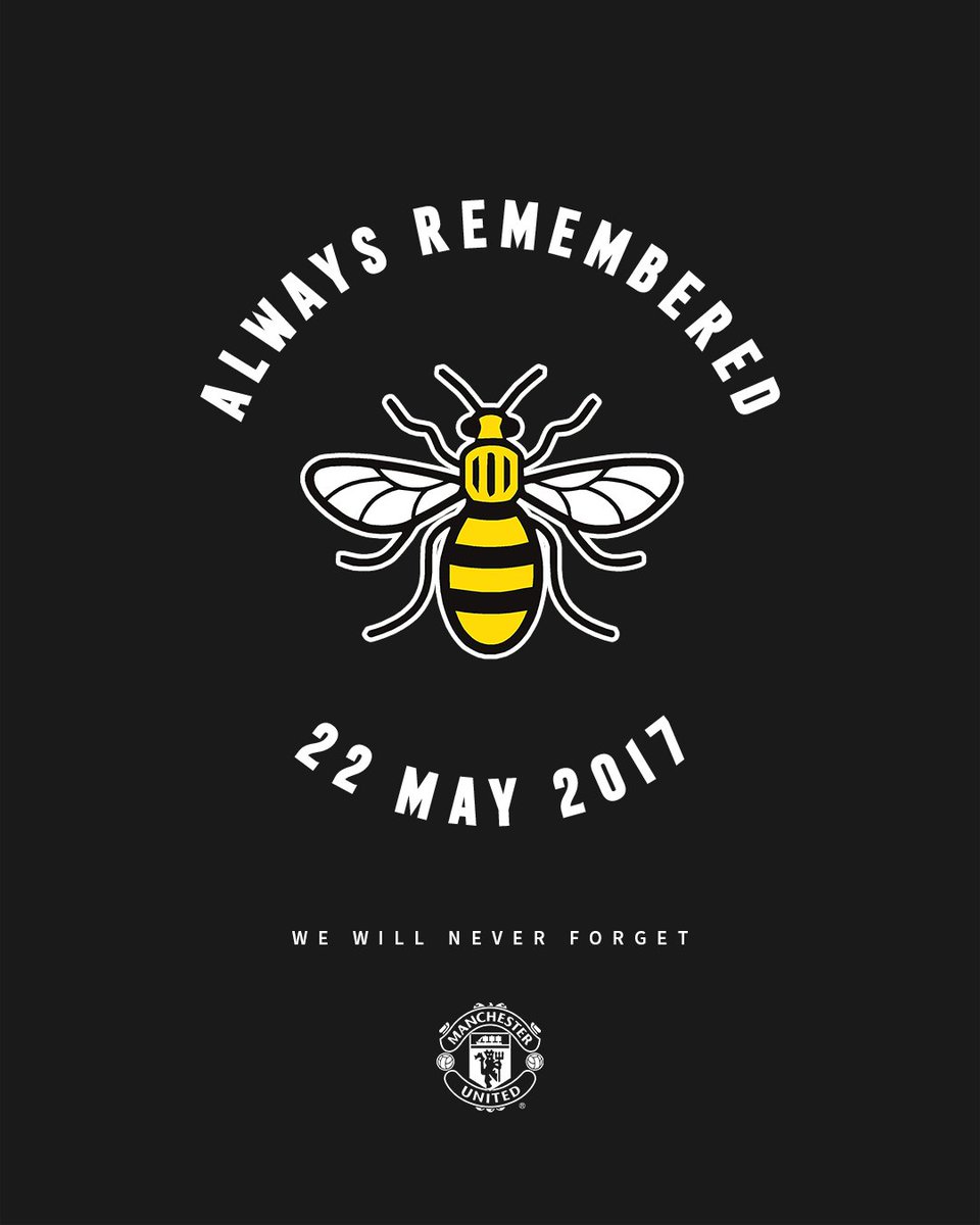 Seven years ago, 22 innocent lives were lost after the tragic events of the Manchester Arena bombing. Ahead of Saturday's derby in the FA Cup final, join us in remembering the victims and and all those affected by that fateful night. 🐝 #ACityUnited