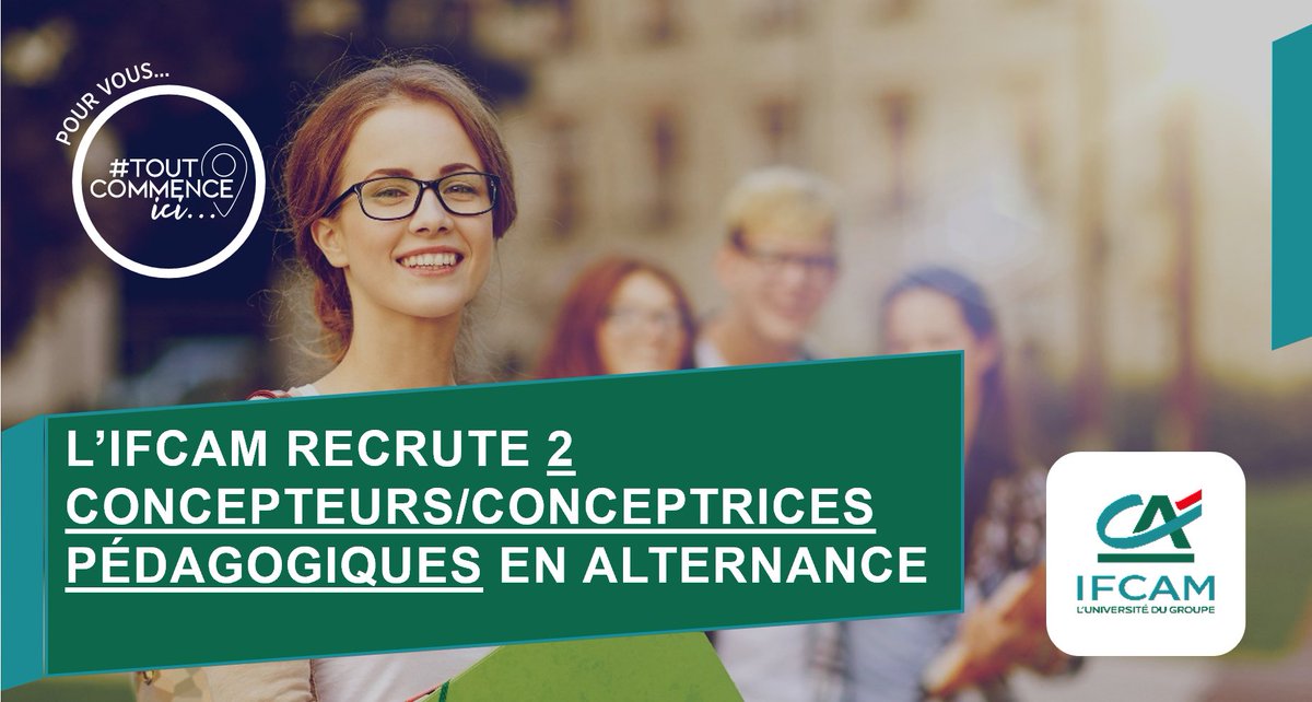 [L’IFCAM #recrute] Vous êtes à la recherche d’un poste de concepteur ou conceptrice pédagogique en #alternance ? Passionné(e) de #pédagogie, vous faites preuve de rigueur &amp; de #créativité ?
2 postes sont ouverts, consultez nos offres !
👉lnkd.in/eBbHqzaq