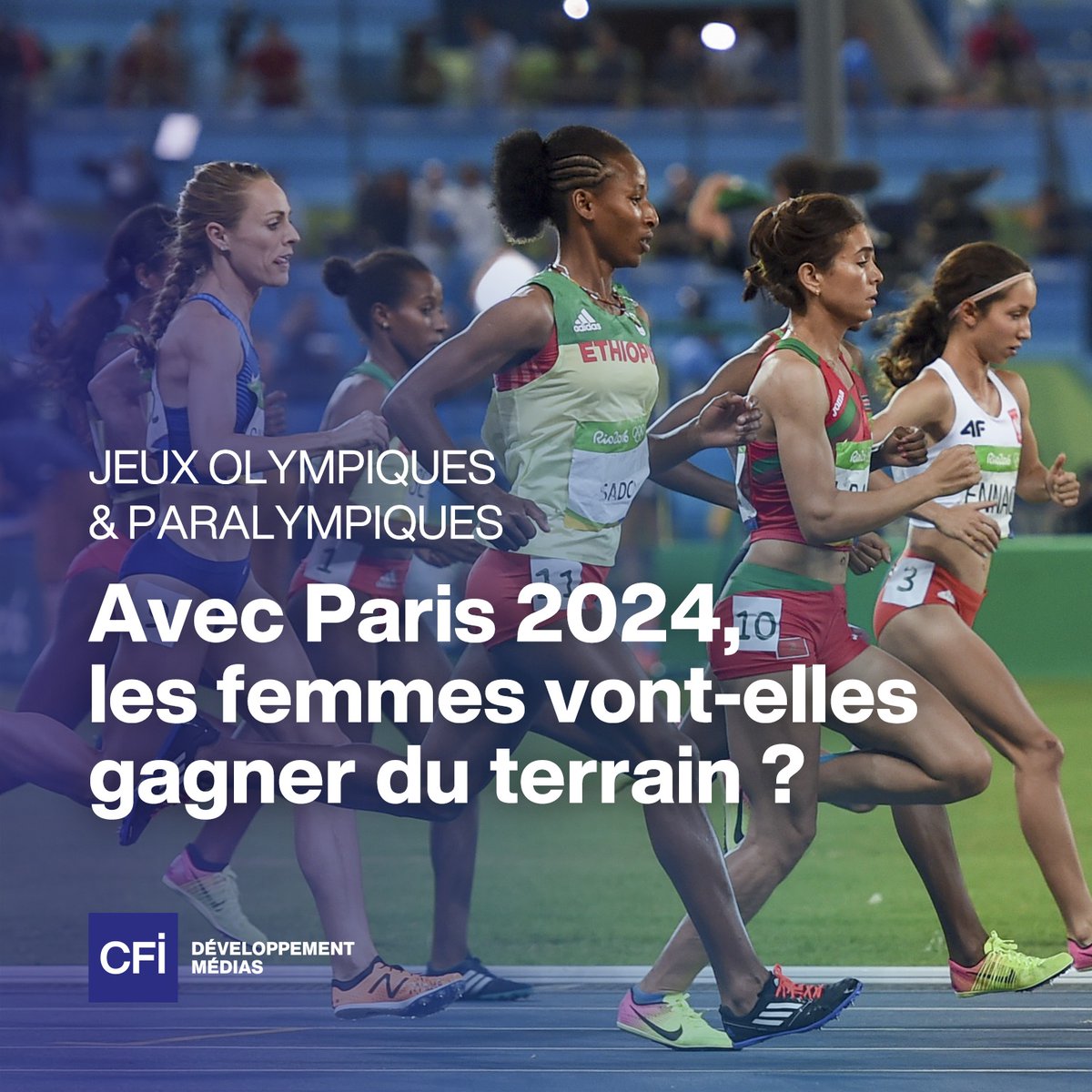 🔵 Paris Médias 2024, un projet CFI pour valoriser le sport féminin dans le monde arabe.

🔹En savoir plus 👉 bit.ly/3WHcaSh
#CFImédias #ProjetEnAction #Paris2024 #ParisMédias2024 #JO2024 #JeuxOlympiques #JeuxParalympiques #ÉgalitéFemmesHommes #ÉgalitéDesSexes