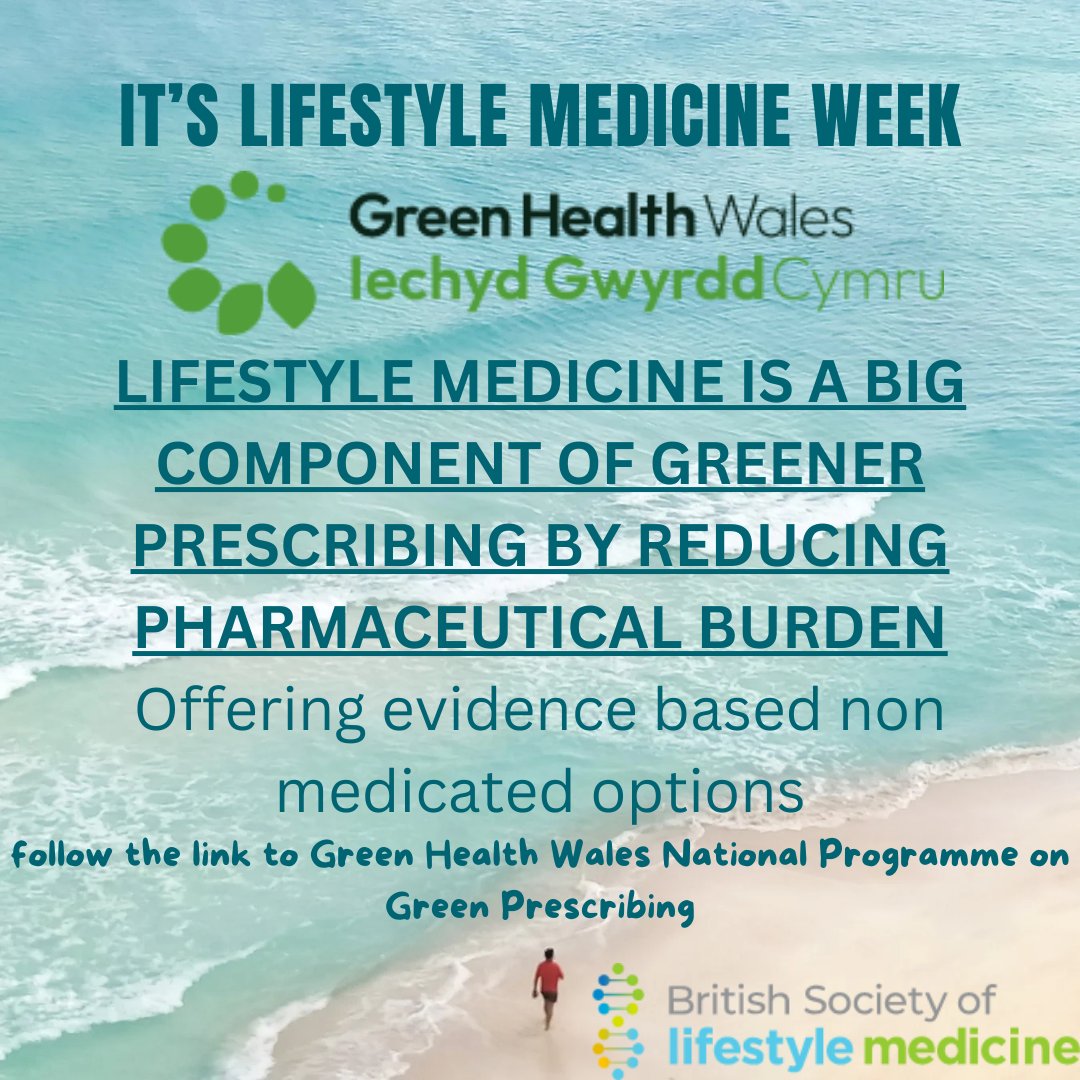 greenhealthwales.co.uk/work-programme… It's Lifestyle Medicine Week - a celebration of the six key pillars of lifestyle medicine!