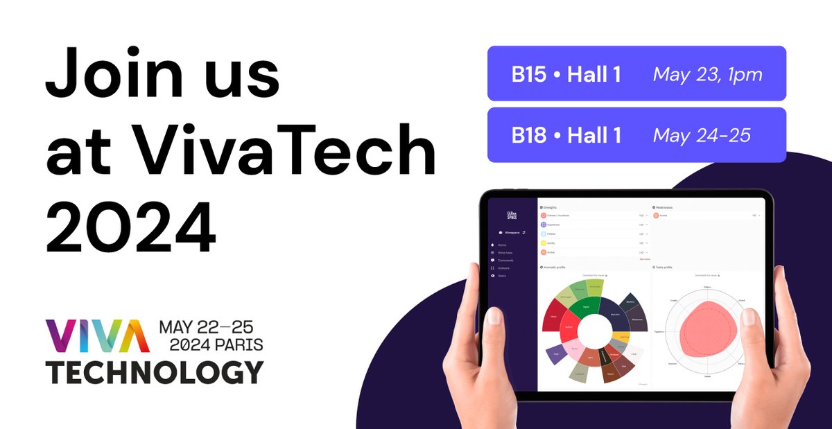 Get ready to uncork the future of wine at <a href="/VivaTech/">Viva Technology</a> 🚀 Let's raise a glass to innovation together🥂See you there! #VivaTech #WineTech #TeamNAqui