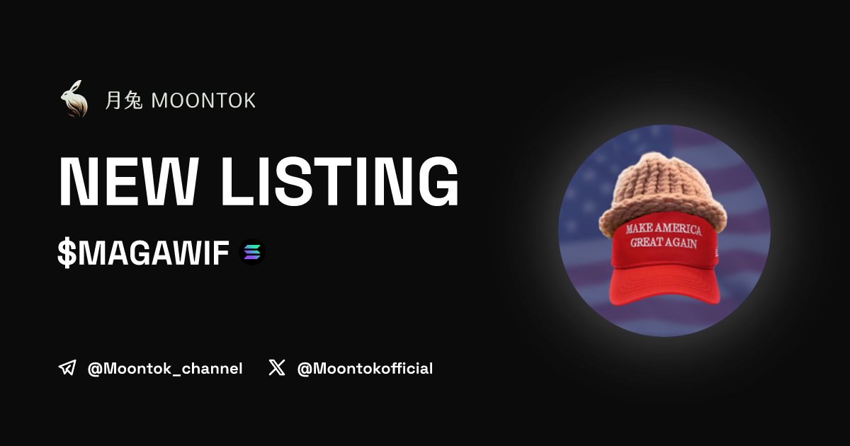 ⚡ 月兔雷霆 - Moontok Xpress

MAGAWIF ($MAGAWIF)
moontok.io/coins/magawif

F28e4pmwQdQceh63FLtQBpXVp9tNRn9B4eP8khwZjcmo

LIQ: $28,636 | MC: $205,053

#altcoin #memecoins <a href="/magawifX/">MAGAWIF - $MAGAWIF</a> <a href="/moontokofficial/">Moontok 月兔 🐇</a>