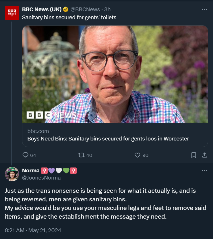The man in the picture has prostate cancer and needs incontinence pads, you wouldn't know it from the fucking insane comments though