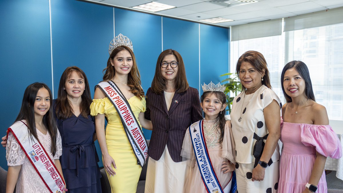 It was a pleasure to meet this year’s Miss and Little Miss Philippines-Australia, who have raised funds for Philippines Australia Sports & Culture (PASC) community work. Their advocacy is also helping foster stronger cultural connections among #FilAussie youth.