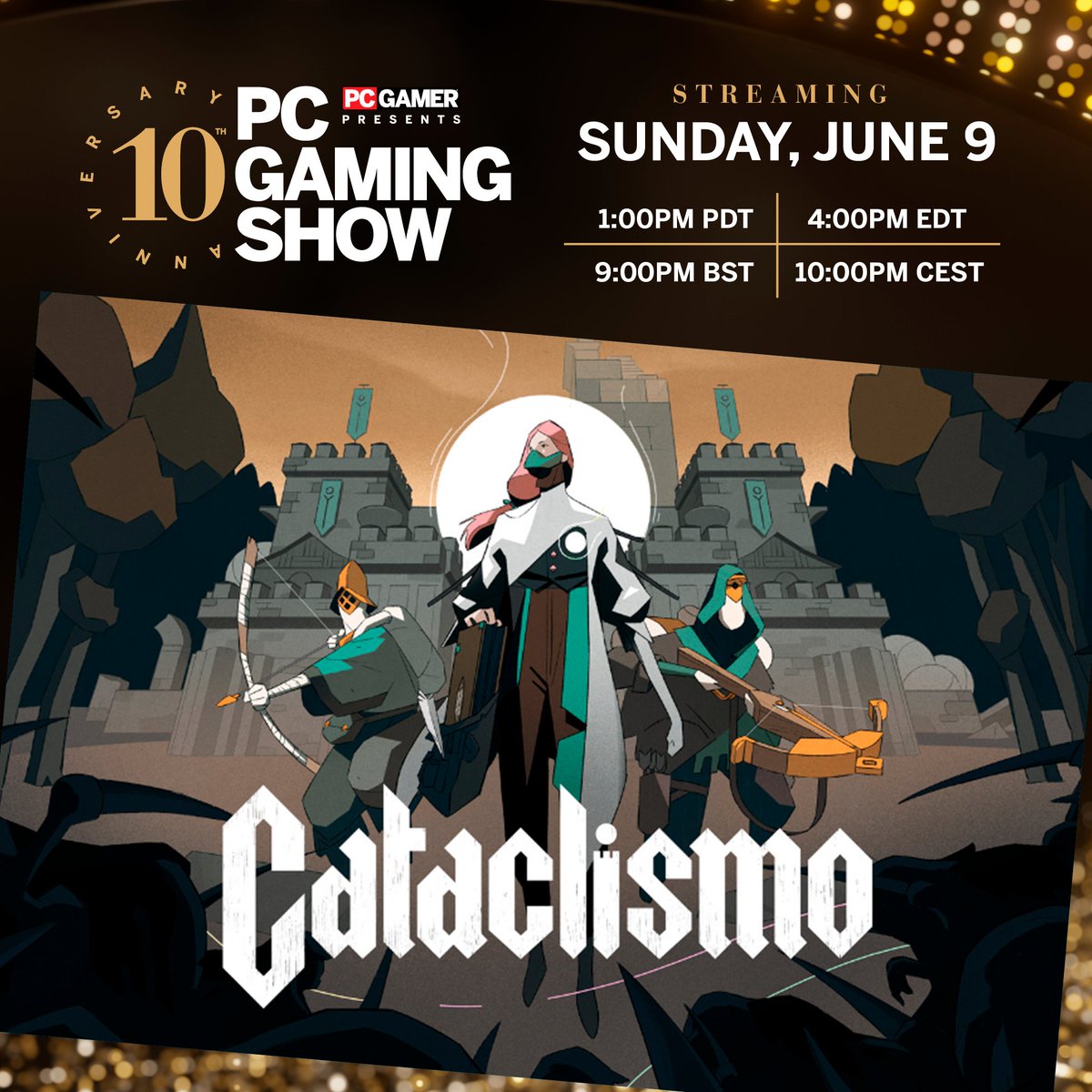 The Cataclismo is nigh... and so is the upcoming #PCGamingShow! ✌️

Our brick-by-brick RTS will take part in the event with a new trailer on June 9. Save the date! 📅

<a href="/pcgamer/">PC Gamer</a>