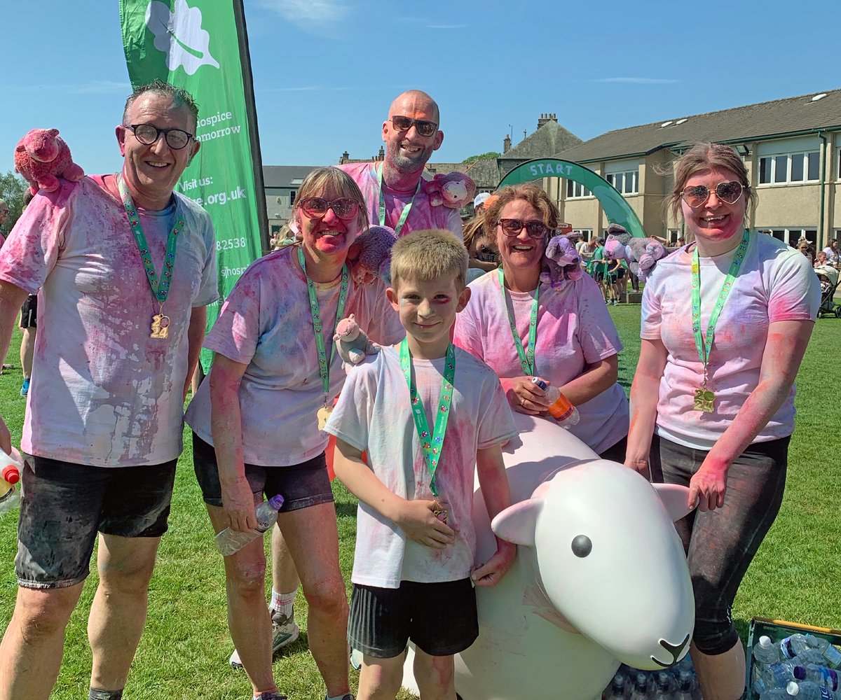 WE DID IT! 🏅
Team Herdy huffed and puffed their way around the Kendal #ColourDash course in glorious sunshine, with the help of some furry friends 🐑🐶
We’re super proud to have supported the event.
Thank Ewe to #stjohnshospice for a baa-rilliant event! See ewe next year :)