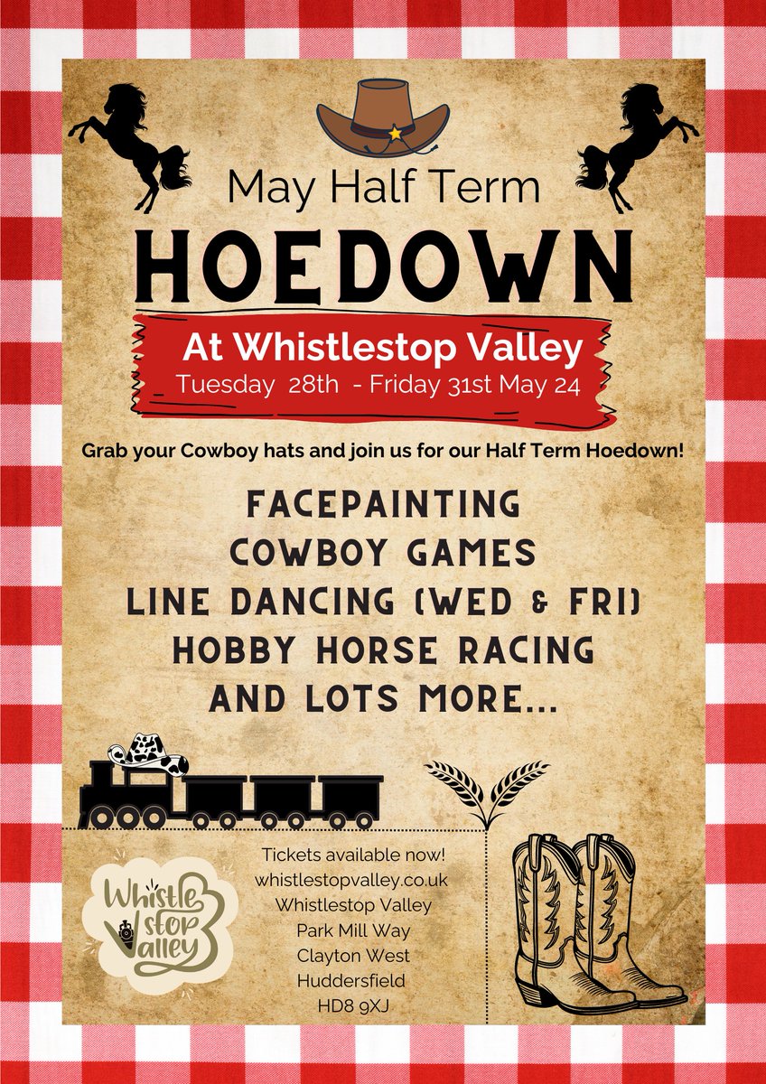 Hoedown at Whistlestop Valley this Half Term - Clayton West