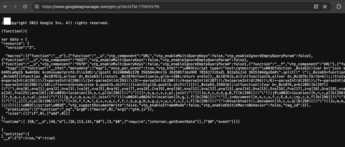 SD research found two new Google tag managers, load known #magecart JSs.
1⃣GTM-MLLKBJNT loads the cdn.jsdelivr[.]at skimmer (the #9 GTM we found loads jsdelivr)
2⃣GTM-T7NXXV7N loads gettinfo[.]com skimmer (the #6 GTM we found loads gettinfo)
#PCIDSS #DataSecurity #FormJacking