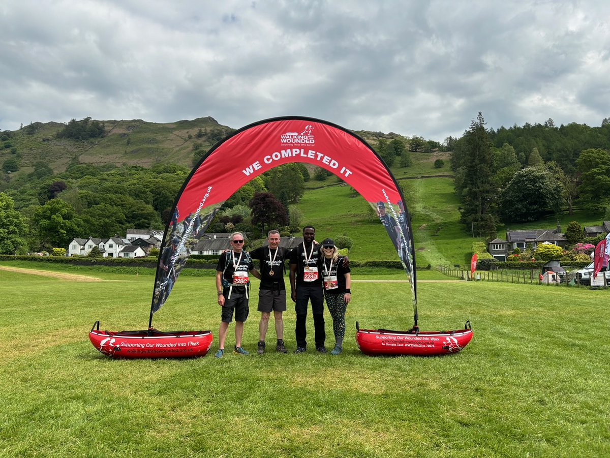 Congrats to our McLaughlin & Harvey team who successfully completed the Tough Route, a 21km hike with a 1,400m ascent, at this year's @supportthewalk Cumbrian Challenge 2024. Well done to everyone who took part! 🥇 Find out more: bit.ly/44PIaWp