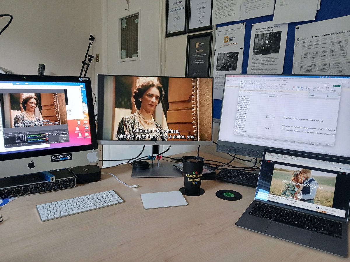 When a technician is asked to mark 40% of a module for the technical aspect. 4 screens are needed.
#subtitling #marking #technicianthatteach #dontdothingsbyhalfs