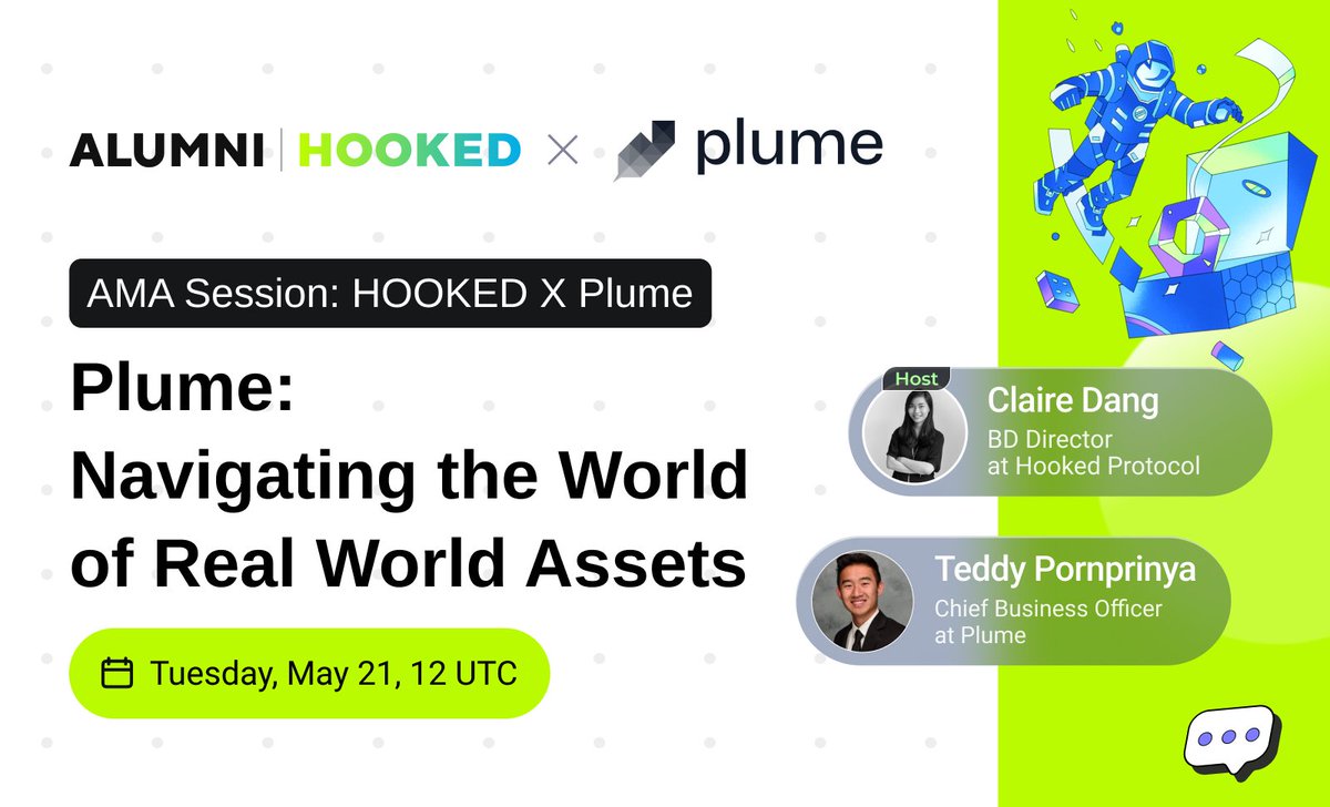 #NewEraofHOOKED #HookedonWeb3Mastery HOOKED 2.0: Master Web3 via insightful talk with Web3 ecosystem giant, @plumenetwork, a pioneering modular L2 blockchain dedicated to real world assets! In our latest initiative to enrich the Hooked social learning ecosystem, immerse