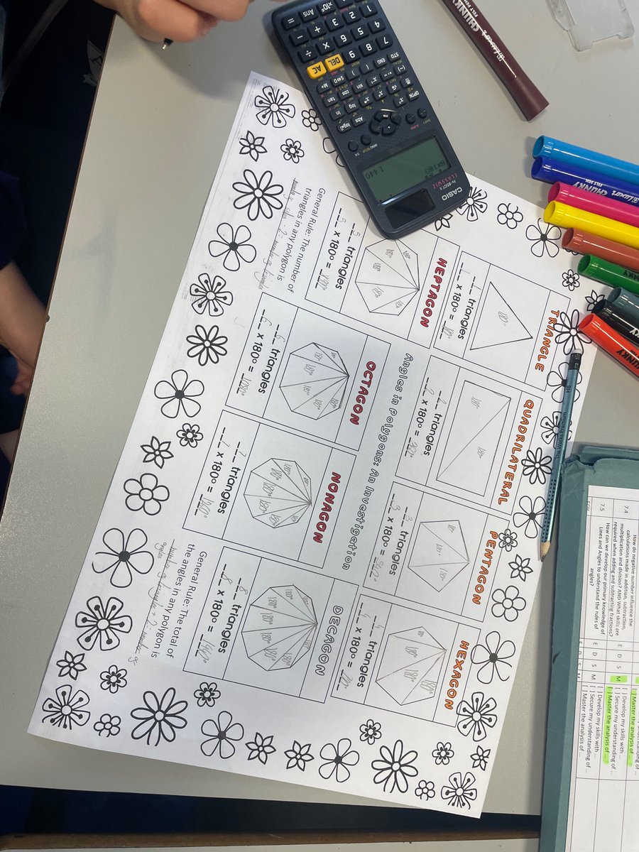 This week year 7 have been investigating angles in polygons by first discovering the number of triangles in each one <a href="/AldersleyTeam7/">AldersleyTeam7</a> <a href="/AldersleyHighSc/">AldersleyHighSchool</a>