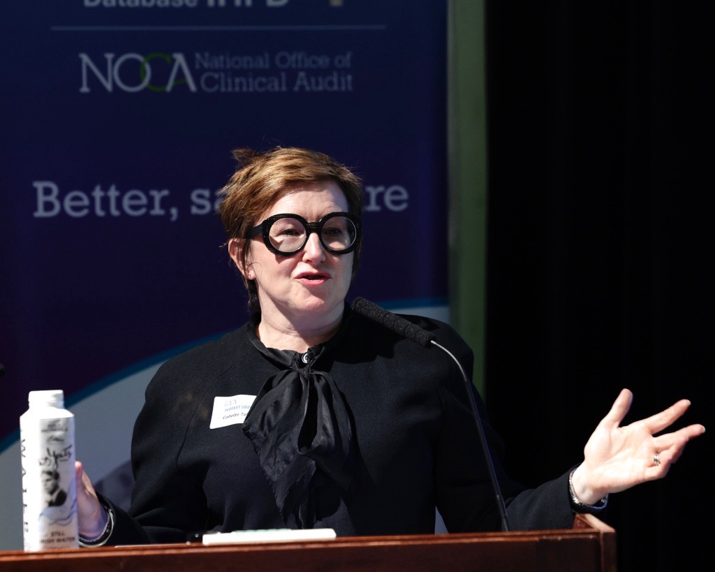 Celebrating 10 years of the Irish Hip Fracture Database at HIPFEST 2024

Collette Tully, Executive Director of NOCA gives the welcome address this morning. She acknowledges the massive amount that has been achieved over the last decade, with the driving forces of Dr Emer Ahern,