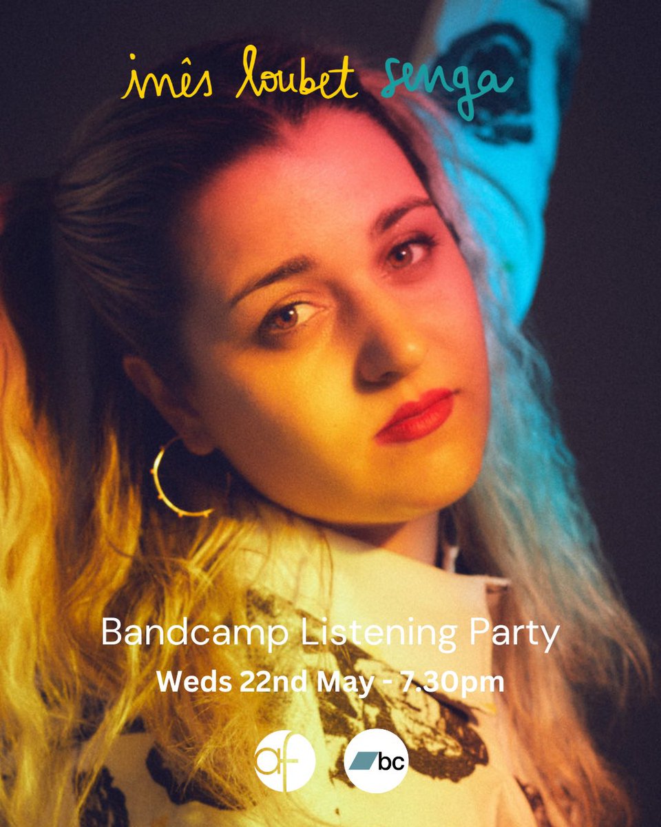 Tomorrow night, we’re going to be on <a href="/Bandcamp/">bandcamp</a> with Inês Loubet giving you the very first full listen through her debut album. 

There will also be a unique discount on vinyl for those in the chat. Come join us. RSVP here…

inesloubet.bandcamp.com/merch/senga-li…