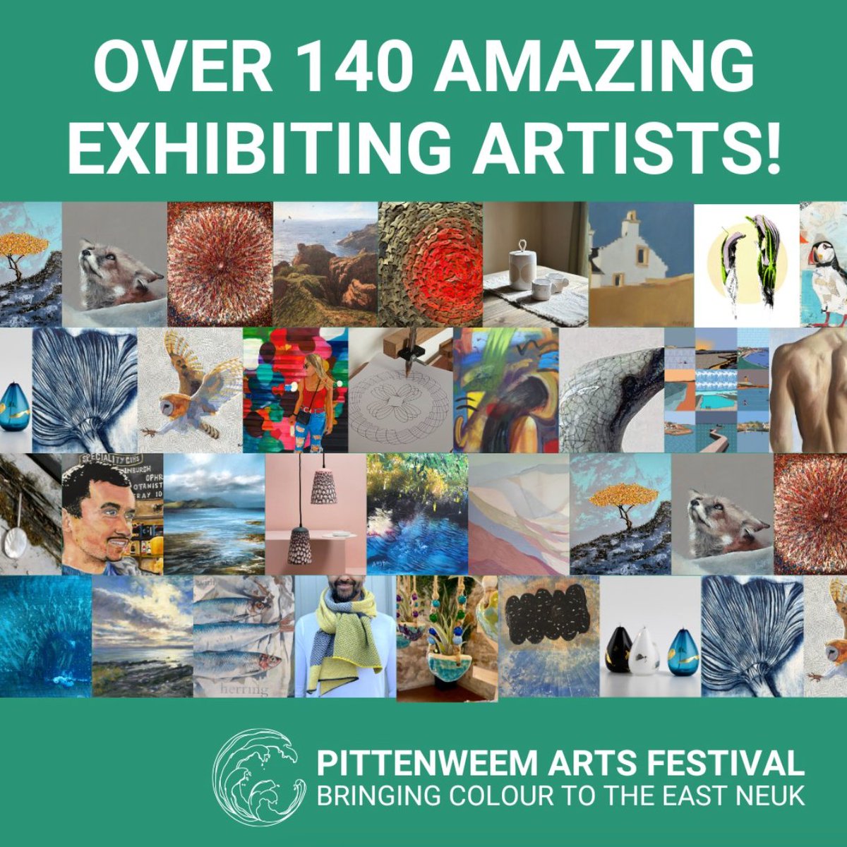 Introducing this year’s exhibiting artists, a thrilling kaleidoscope of creativity and talent!
Explore our lovely new website - pittenweemartsfestival.co.uk - to discover a rich tapestry of styles and perspectives, woven together by a shared passion for art.

#pittenweemartsfestival24