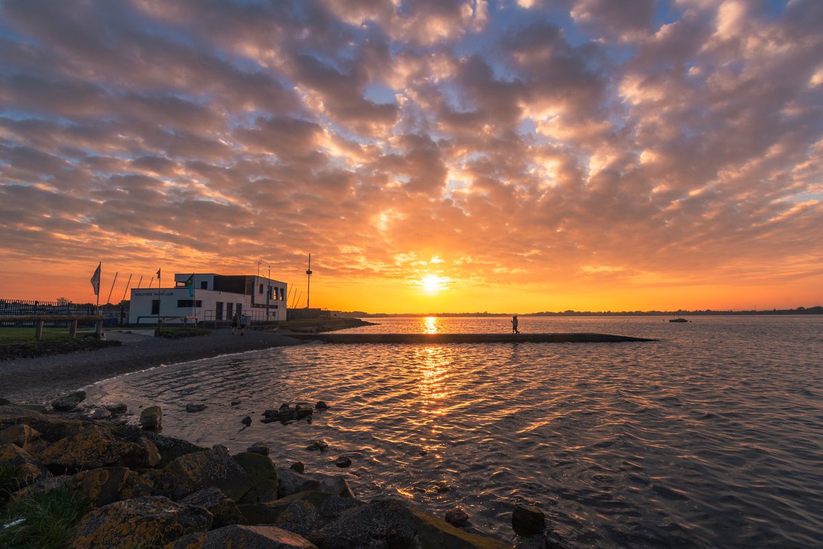 Last night’s sunset at Malahide Yacht Club.