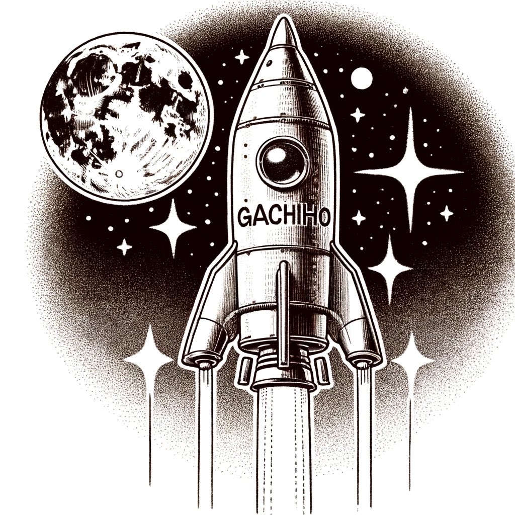 GACHIHO to the moon.