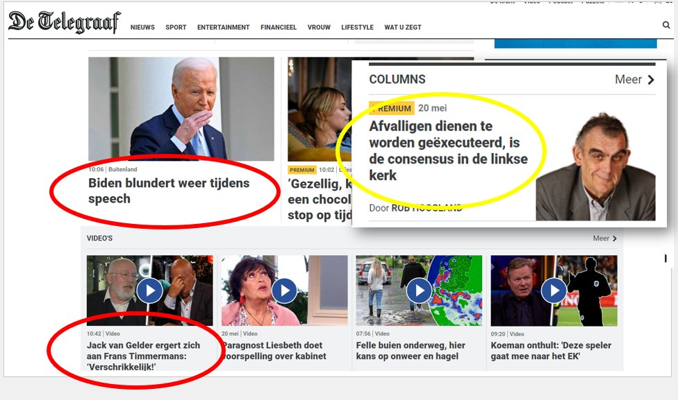 Gelukkig moeten ze bij de @Telegraaf weinig van het 'executeren' van politici hebben. 🤔