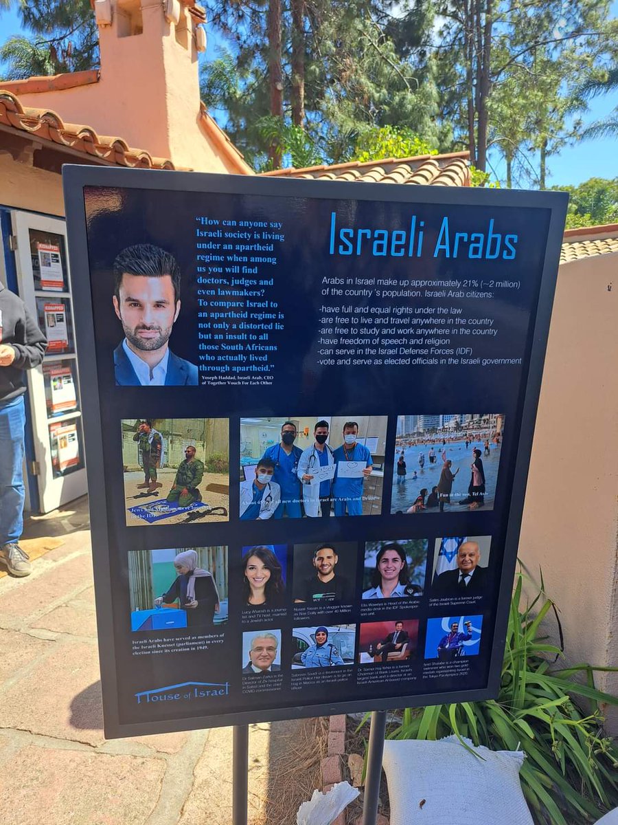 In Balboa Park, San Diego there are pavilions representing dozens of countries around the world telling their stories, only one pavilion there has security... guess which one? The State of Israel’s pavilion, of course. When I visited there and saw Israel’s story, I noticed that