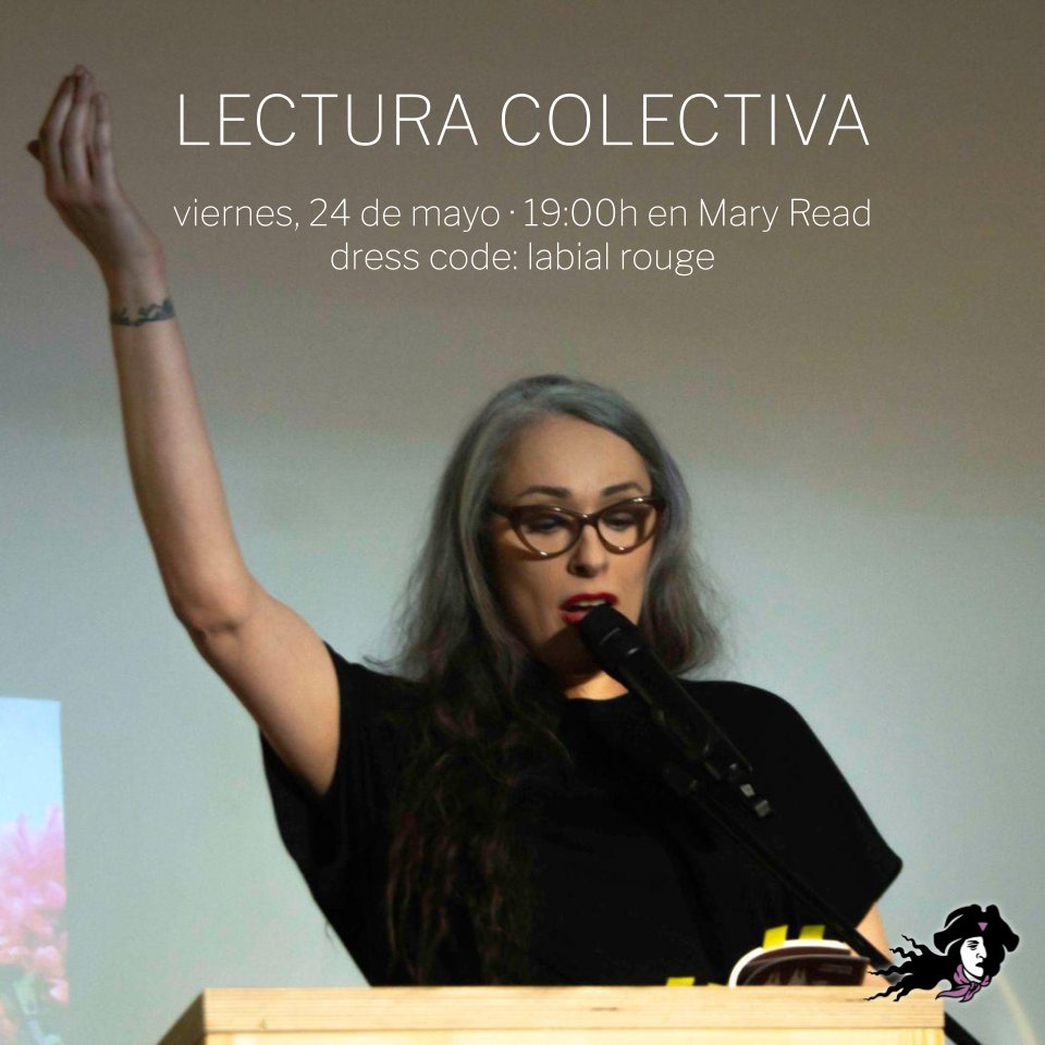 Lectura colectiva. Viernes, 24 de mayo a las 19:00h. Dress code: labial rouge Siempre fuiste fuego, amiga. ❤️‍🔥