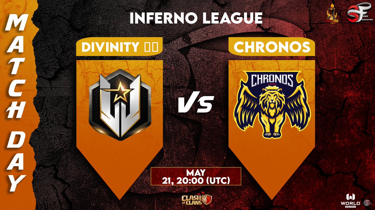 🔥 Match Day! 🔥

🏆 Inferno League

⚔️ Chronos vs. Divinity

📅 21st May, 20:00 UTC

Witness the heat of battle as Chronos faces Divinity in the Inferno League! Be there!

#InfernoLeague #MatchDay #Chronos #Divinity