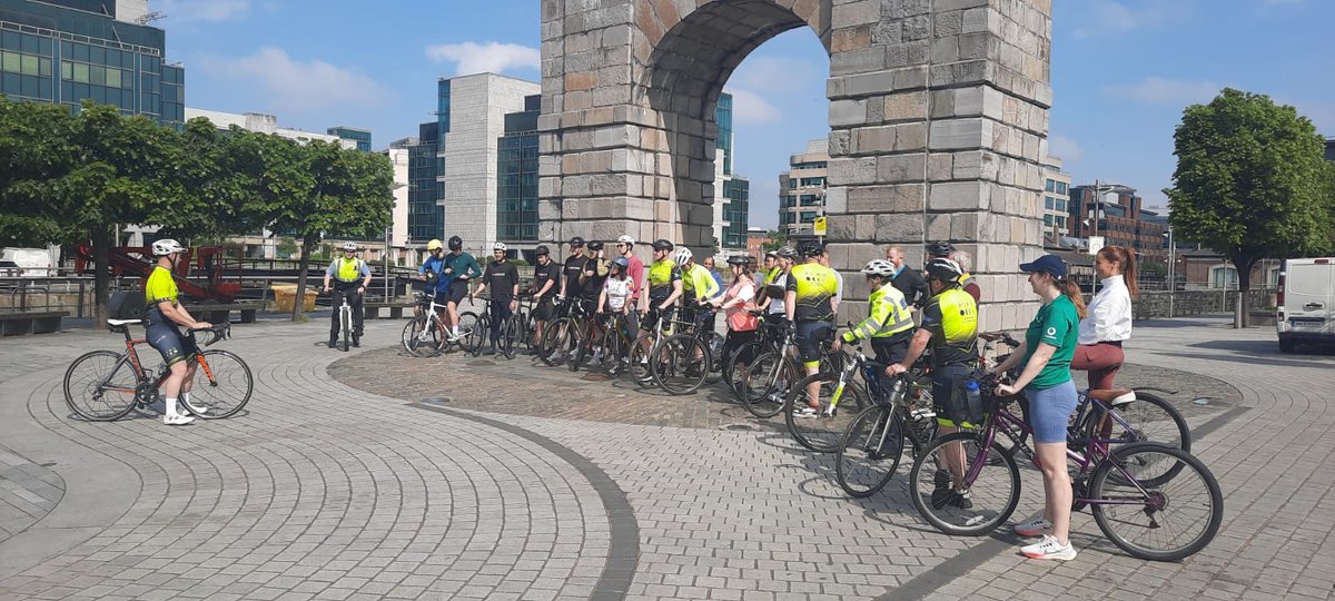 Last Thursday's annual 25km Charity Cycle was a huge success thanks to all the hard work from those who participated🚴This cycle was proudly sponsored by the NEIC Initiative as well as Dublin City Council - North Inner City and the Docklands Business Forum #NEIC #CharityCycle