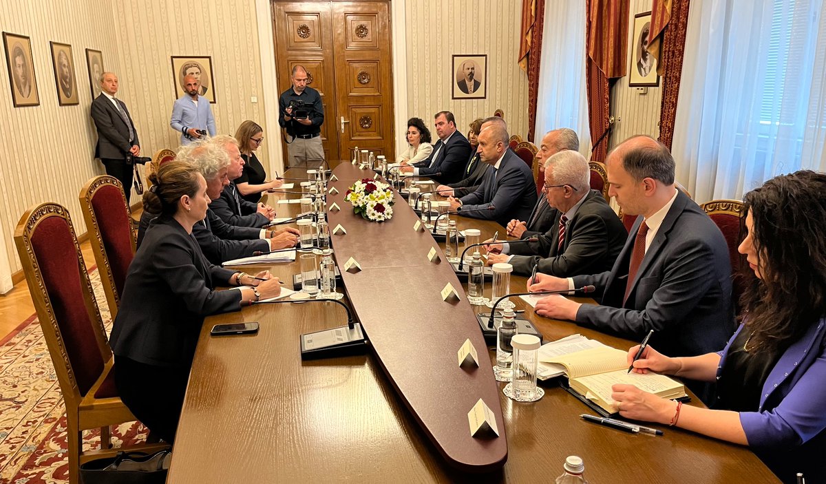 My honour to meet with President Radev and my thanks for a warm welcome to Sofia.
 
We agreed on the key strategic &amp; social importance of agriculture in Bulgaria 🇧🇬 – I look forward to exploring these aspects first-hand over the course of my visit today.