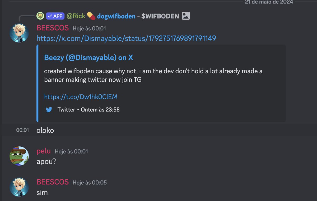 beescos_eth's tweet photo. Shared this gem early in @BrazilianDao. After researching more about it, saw the dev was a chad and was trying to push it organically (1-2 hours till filling 100%).

ATH: 650k! https://t.co/zRXSHxzoHi