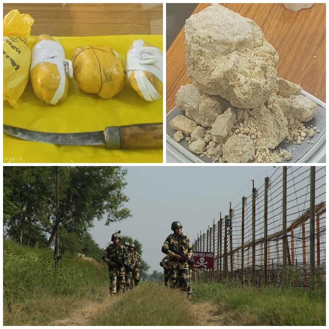 Banerjee1Sourav's tweet photo. #BSF and DRI's joint action in Gurdaspur district of Punjab yields major results, demonstrating their commitment to combating the narcotics menace.

#BSFandDRI #SmugglersCaught #NarcoticsSeizure
#BSFJammu #BreakingNews‌ #Tejran https://t.co/CI1FZKUbUK