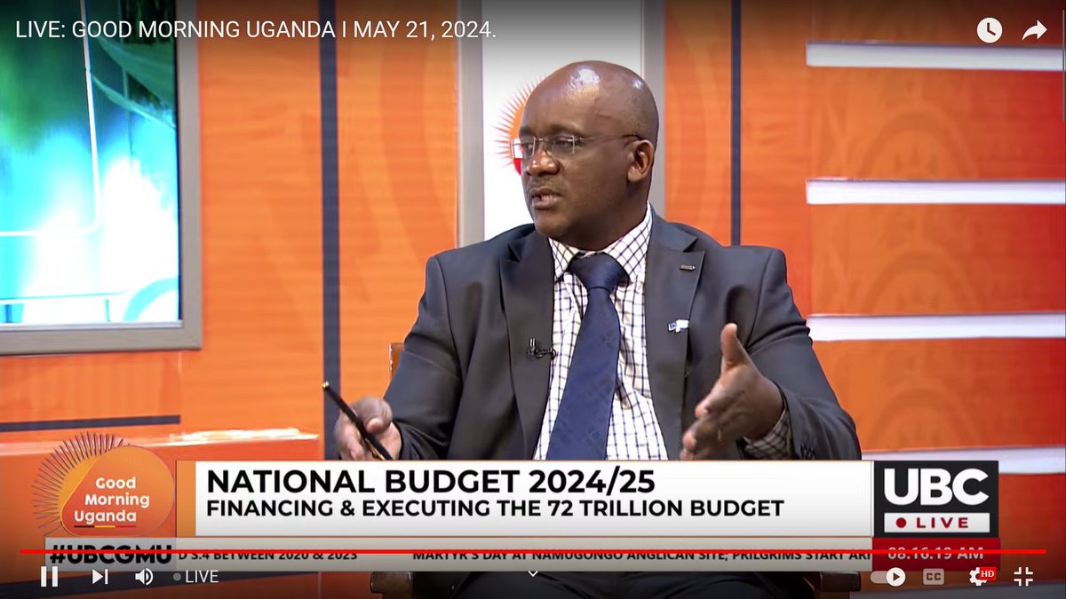 Happening now! Our ED @JuliusMukunda is on @ubctvuganda discussing the FY 2024/25 National Budget. Follow the discussion through youtube.com/watch?v=TE6gbH… @ACODE_Uganda @SEATINIUGANDA @namagembeck @mofpedU @GovUganda @PSF_Uganda #UGBUDGET24