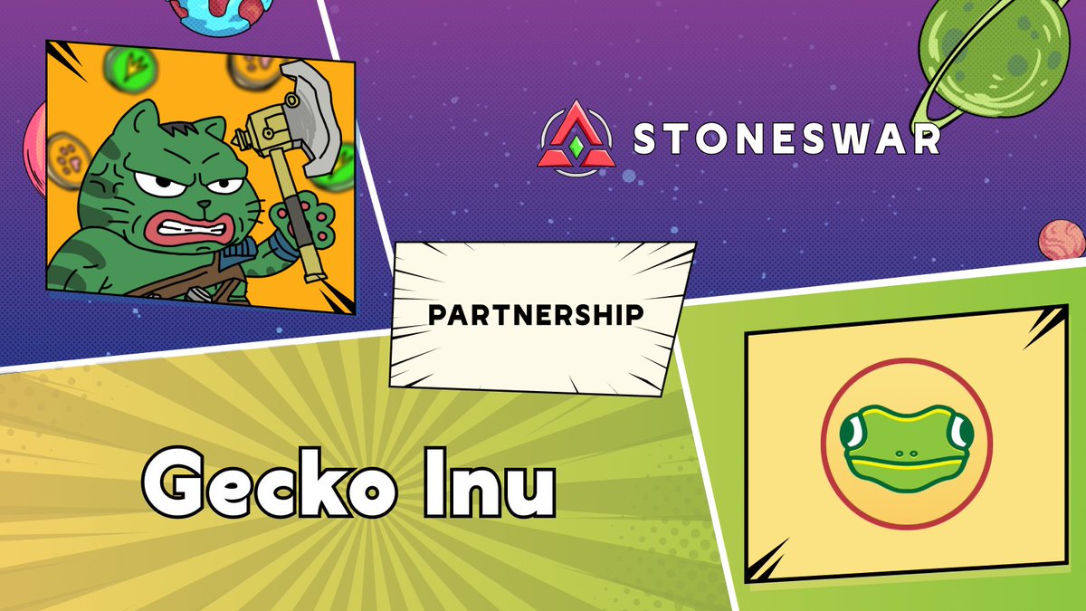 🔺 @StonesWar_DAO shakes hands with the amazing @GeckoInuAvax 🔺 Gecko Inu: The best community coin of the Chad Chain @avax🔺 🔺 Stones War: The community coin of the Chad Chain 🔺, memegame on @avax Together, we're reshaping community dynamics on Avalanche, enhancing asset