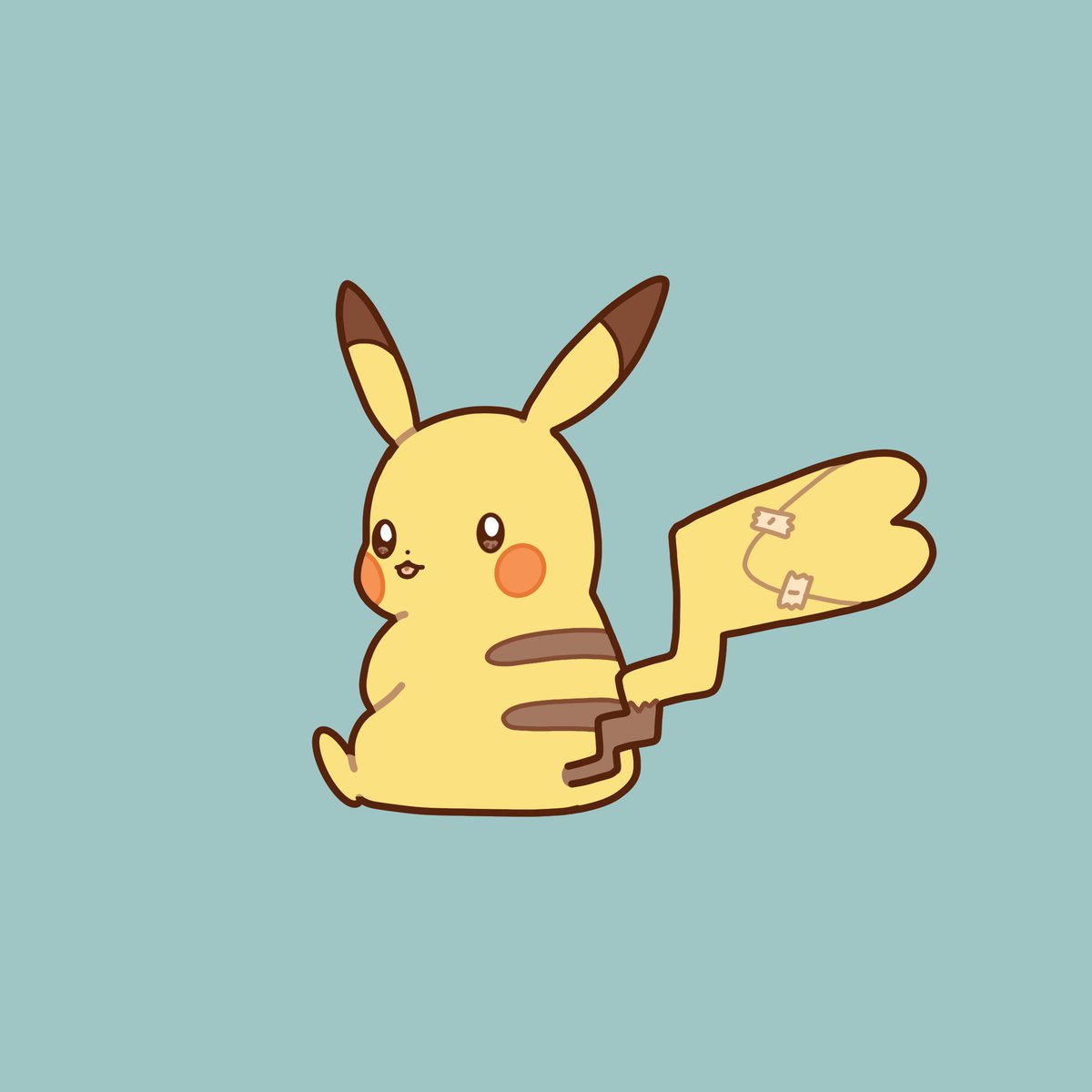 pikachu solo smile open mouth simple background sitting full body pokemon (creature)  illustration images