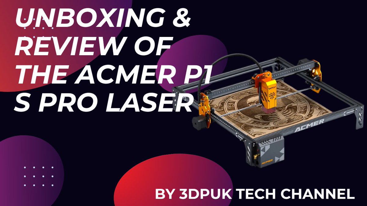 New video up on the ACMER P1S PRO 6w laser review, for a budget laser this has been a great experience check out the review link in bio

youtu.be/TPo65PszoO4
#pcbway 
#ACMER #EngraveYourLoveWithACMER #ACMER3rdAnniversary #ACMERP3 #LaserEngraving #LaserCutting
