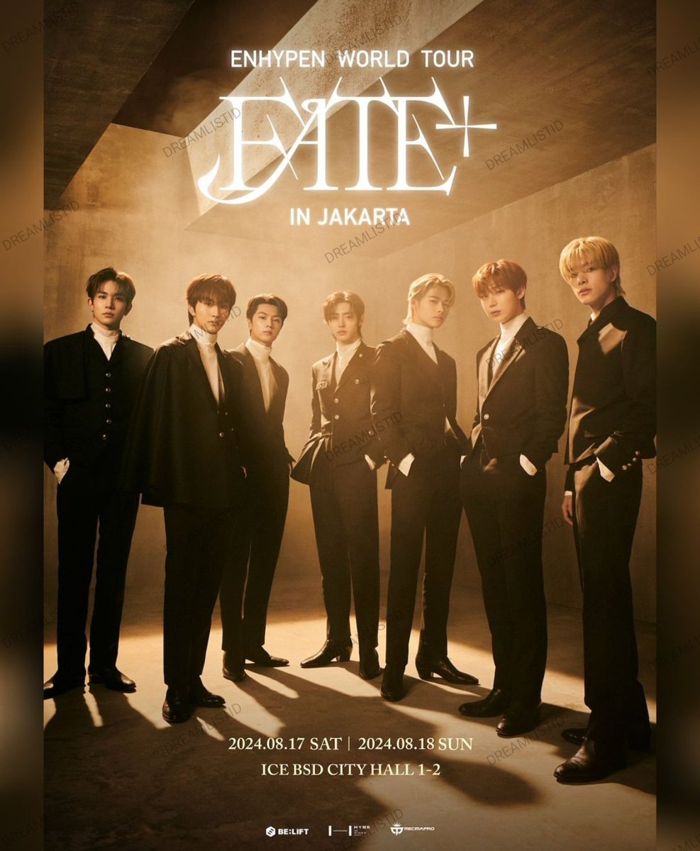 OPEN SLOT JASTIP ENHYPEN WORLD TOUR < FATE PLUS in JAKARTA > 
LIMITED SLOT‼️
1. Fee 200K / ticket
2. DP 100K untuk book slot ticket (jika cancel dp hangus)
3. Full payment paling lambat Hari H 

#ENHYPEN #jastipkonser #jastip #jastiptiketkonser #jastipkpop