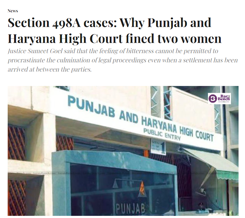 The accused had approached the Court for quashing of the FIR registered against them under #498A. While the woman in one of the cases chose not to appear before the Court despite issuance of notice, the counsel representing the woman in second case claimed that the affidavit