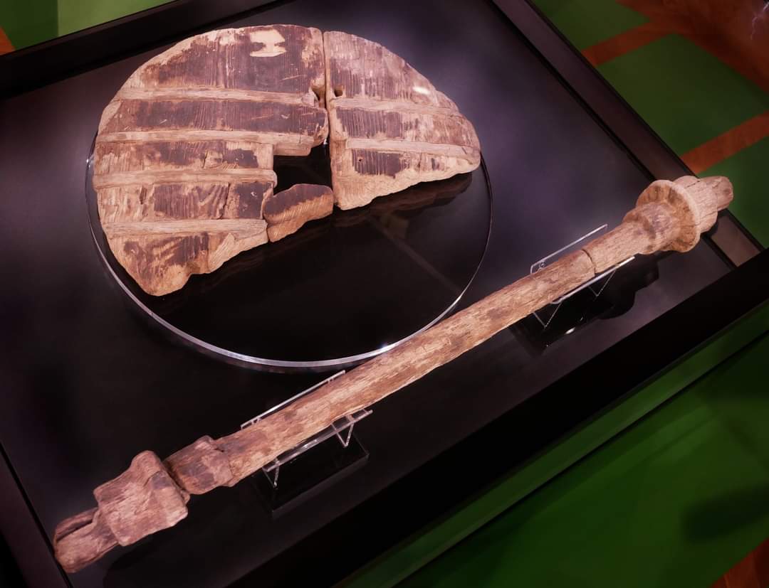 Ljubljana Marshes Wheel
was found in Ljubljana Marshes, Slovenia. 

Its radiocarbon dating showed that it is approximately 5150 years old, making it the oldest wooden wheel yet discovered.

The wooden wheel belonged to a prehistoric two-wheel cart – a pushcart. It has a diameter