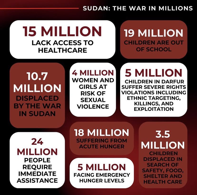 snugdeal3r's tweet photo. WHAT U NEED TO KNOW ABOUT THE GENOCIDE IN SUDAN 🇸🇩 
pls speak up for Sudan and help donate if u can, if u aren’t able to do so, help spread awareness for Sudan. https://t.co/MmJKe58wuH