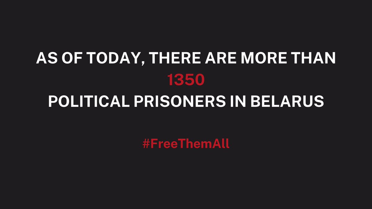 1374 political prisoners – 1374 too many. #FreeThemAll – #FreeBelarus