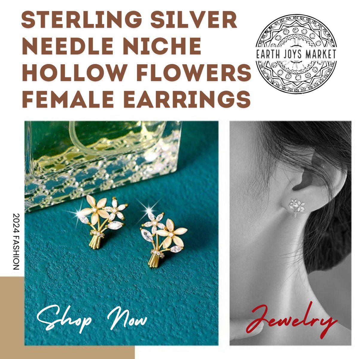 Elevate Your Style with Sterling Silver Hollow Flower Earrings from Earth Joys Market! Shop Now: ➡ earthjoysmarket.com/product/sterli… #Jewelry #Earrings #TopEarringsCollection #LuxuryJewelry #FineJewels #EarthJoysMarket #amazon #alibabacom #aliexpressfinds #ebay #wallmart #target #bestbuy