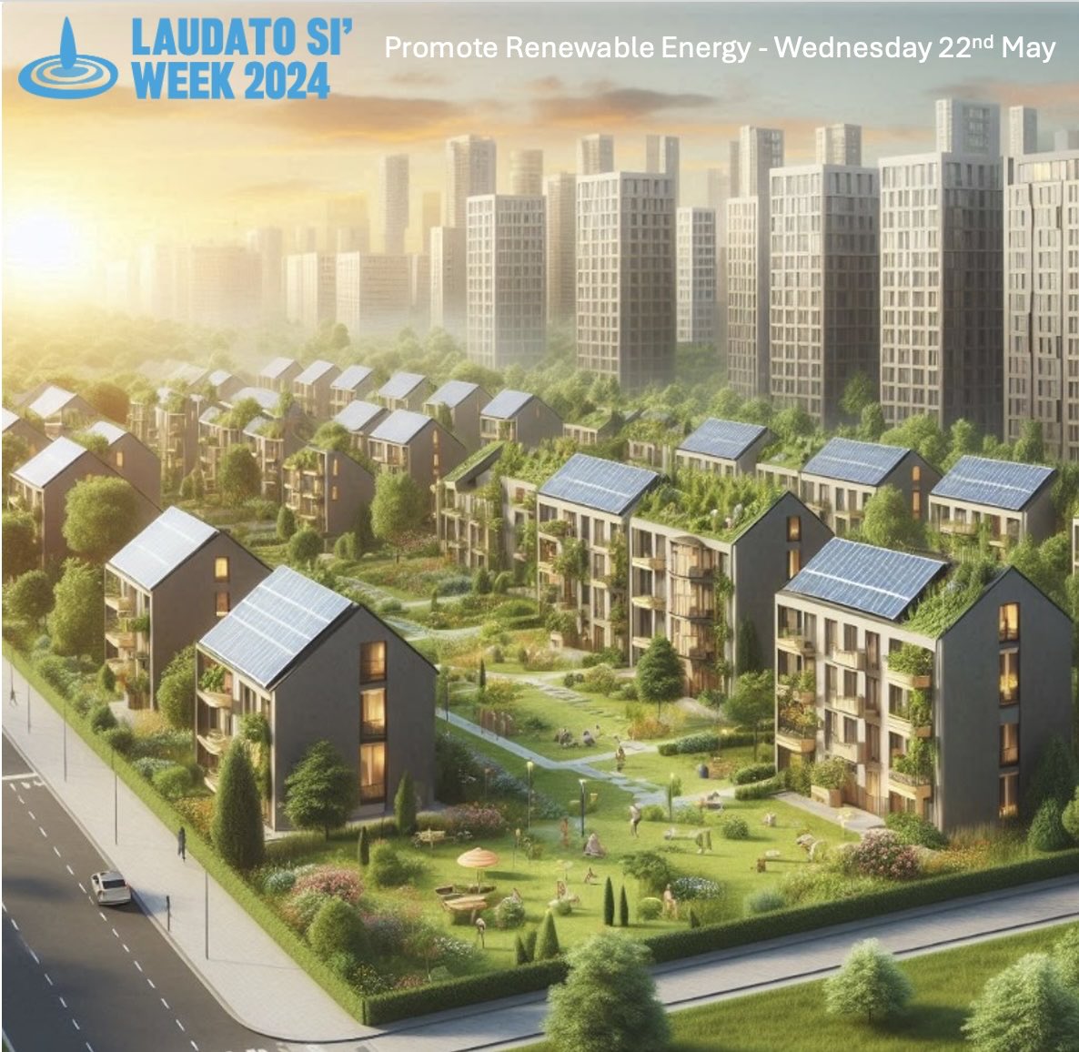 Laudato Si Week 2024 - Promote Renewable Energy Wednesday May 22nd #laudatosiweek2024