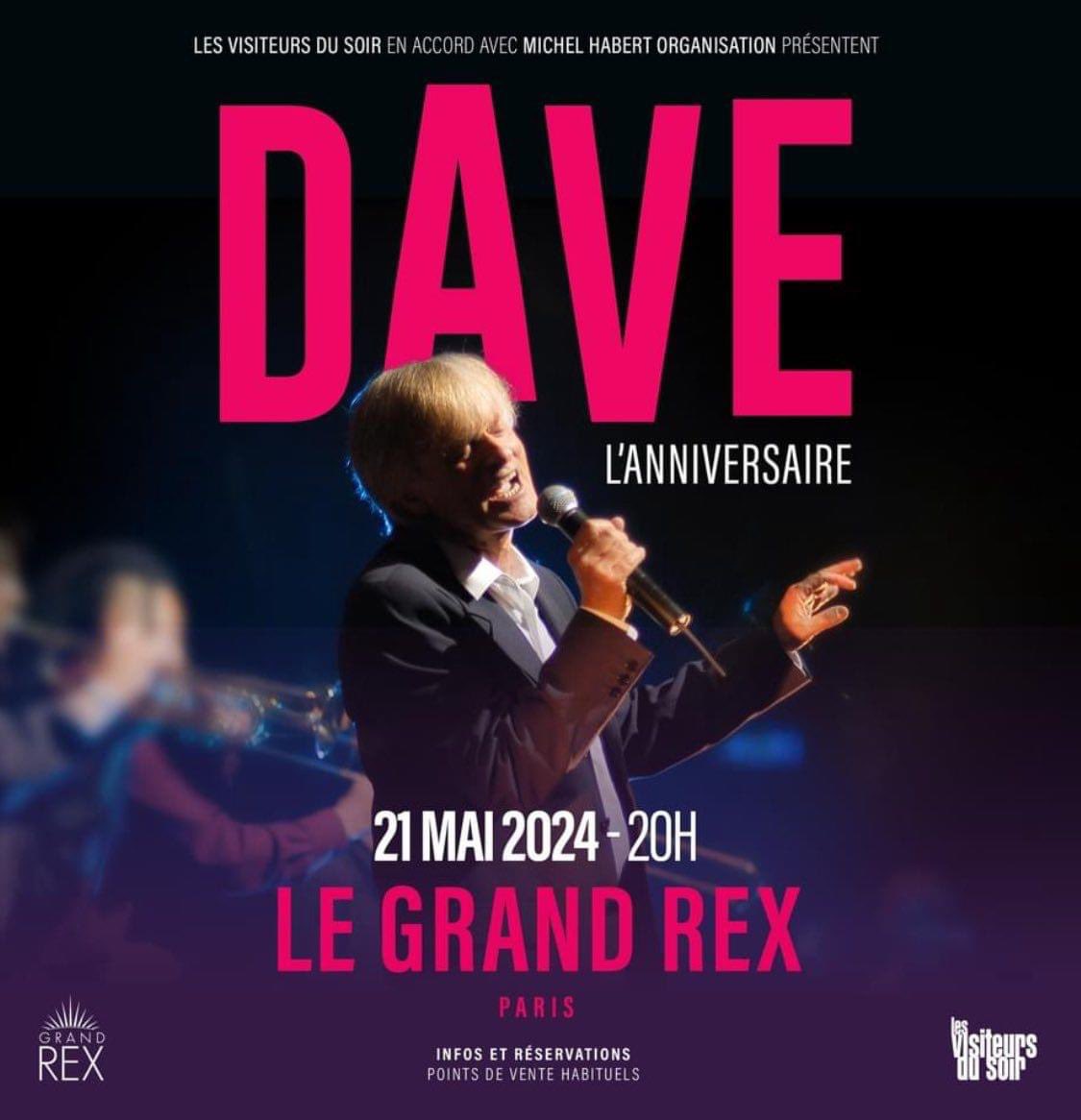 Rendez-vous ce mardi avec #Dave pour son concert à Le Grand Rex Paris.

La Bande : @Nagui @Leilakan #LisaDelmoitiez @fontainemelo #GérémyCrédeville @TanguyPastureau @DanielMorinOff