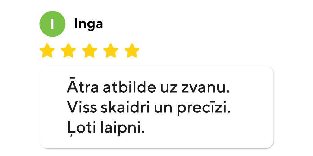 Baltcom's tweet photo. Klientu apmierinātība ir mūsu prioritāte 😊 Paldies, ka augstu vērtējat mūsu darbu 🫶 https://t.co/GTcYVY9G6N